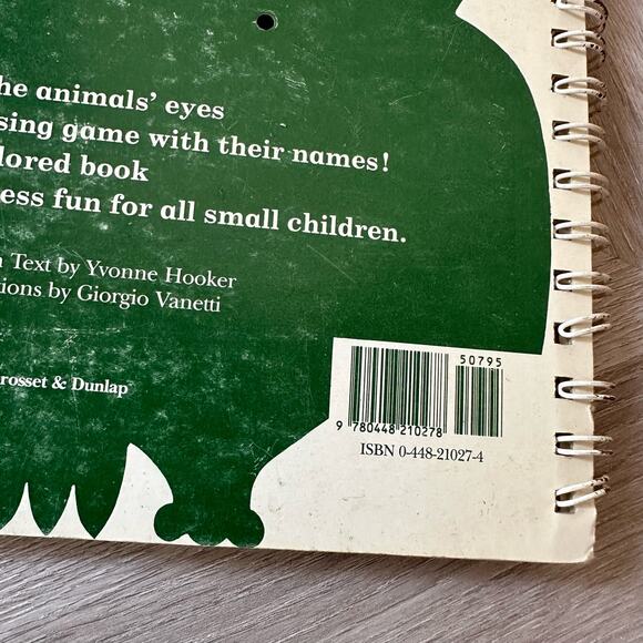 I Am An Owl Spiral Bound Poke & Look Board Book Vintage 1981 - Picture 8 of 12